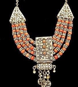 Moroccan Tuareg Berber Geometric Necklace - Handcrafted Ethnic Charm