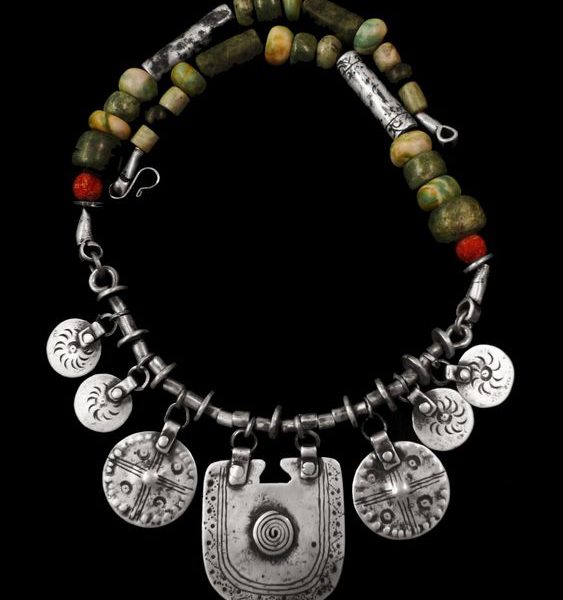 Moroccan Tuareg Berber Geometric Necklace - Handcrafted Ethnic Elegance