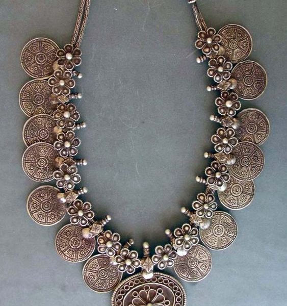 Moroccan Tuareg Berber Necklace - Handcrafted Geometric Design