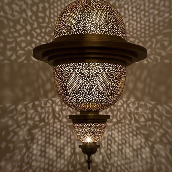Exquisite Moroccan Circular Pendant Lamp - Handcrafted Metal Lighting