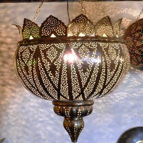 Metal Moroccan Pendant Lamps - Vintage Charm for Indoor & Outdoor Settings