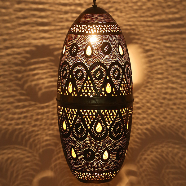 Moroccan Metal Pendant Lamps - Handmade Vintage Lighting