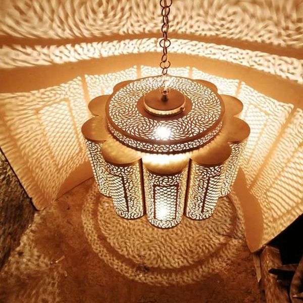 Gold Moroccan Handmade Pendant Lamps - Vintage Charm & Durability