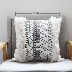 Moroccan Mud Cloth Throw Pillows with Ethnic Charm and Handwoven Design.