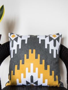 Moroccan Handwoven Mosaic Print Throw Pillows