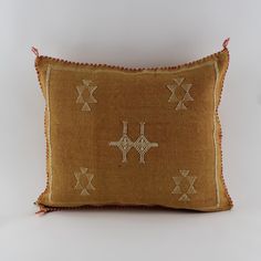 Handmade Moroccan Cactus Silk Sabra Pillow for Stylish Home Decor