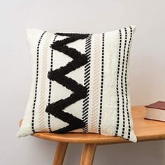 Moroccan Zigwag Hand-Crafted Throw Pillows by Berber Artisans
