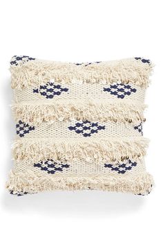Handmade Moroccan Fringed Throw Pillows