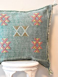 Handmade Moroccan Cactus Silk Sabra Pillows