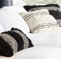 Moroccan Wedding Blanket-Inspired Handwoven Throw Pillows