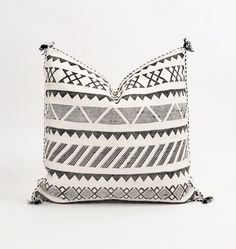 Moroccan Mud Cloth Handmade Pillow in Vibrant Colors | Berber Crafted Unique Home Decor