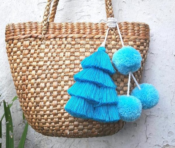 Moroccan Pom Pom Baskets | Eco-Friendly Handcrafted Design
