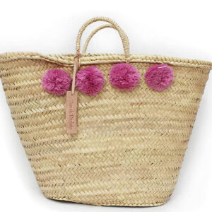 Moroccan Handmade Pom Pom Baskets | Eco-Friendly & Stylish