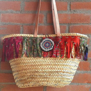 Stylish Moroccan Handmade Eco-Friendly Pom Pom Baskets
