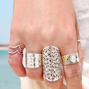 Handmade Moroccan Tuareg Berber Rings - Artisanal Ethnic Elegance