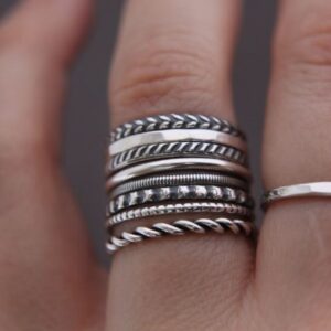 Handcrafted Moroccan Tuareg Berber Rings with Customizable Dimensions