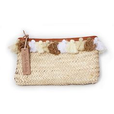 Moroccan Eco-Friendly Straw Clutch | Handmade by Berber Women