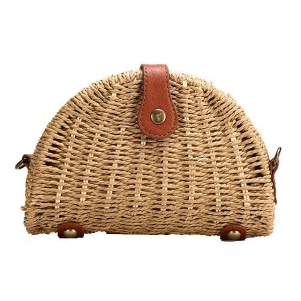Handwoven Moroccan Straw Clutch - Eco-Friendly & Ethically Crafted