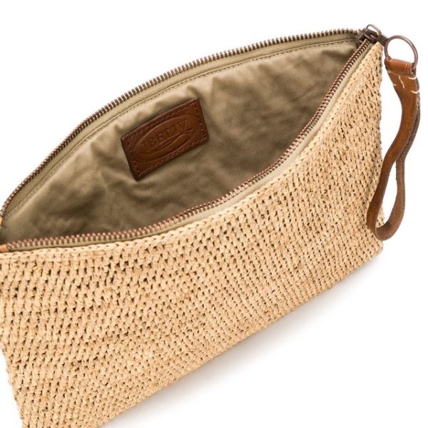 Handwoven Moroccan Straw Clutch Bag - Sustainable Fashion