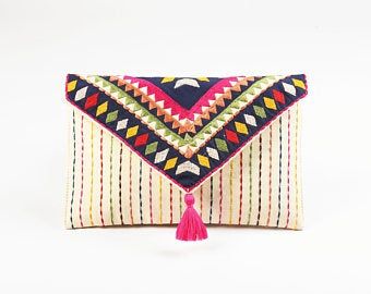 Straw Clutch 043 - Elegant Straw Material Clutch