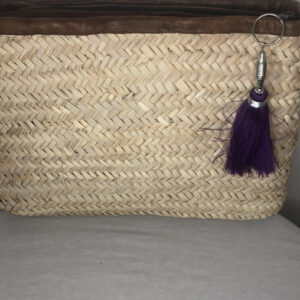 Moroccan Handwoven Straw Clutch - Ethical Statement Piece