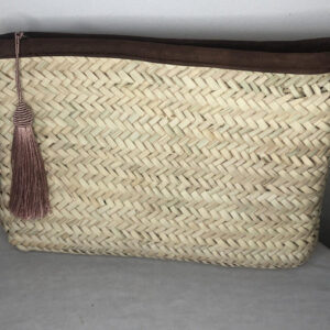 Eco-Friendly Handcrafted Moroccan Straw Clutch - Berber Artisans