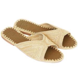 Straw Sandals 028 - Trendy Lightweight Eco-Friendly Sandals