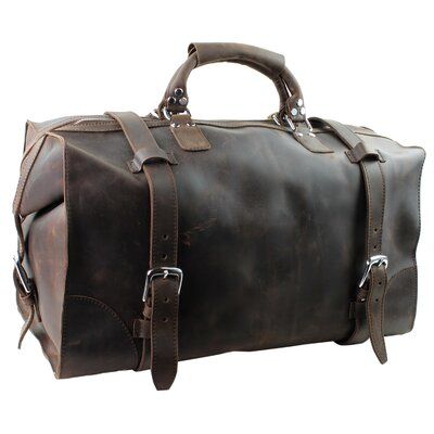 Handcrafted Vintage Brown Leather Travel Bag - Premium Quality & Stylish