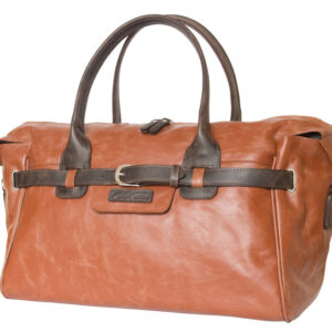 Elegant Moroccan Leather Travel Bag with Versatile Straps