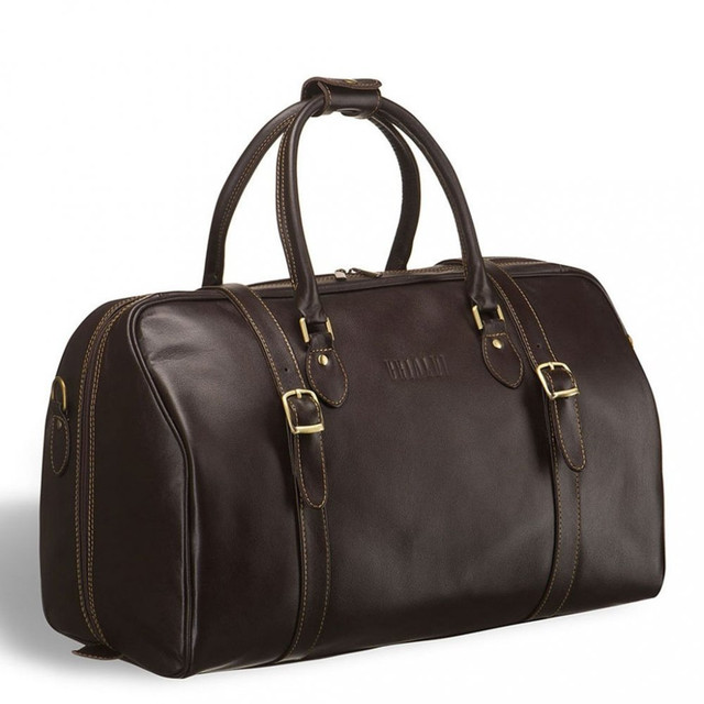 Luxury Dark Brown Leather Travel Bag 190 for Business & Outdoor