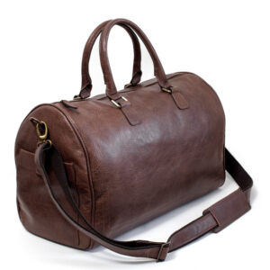 208 Dark Brown Moroccan Leather Travel Bag | Handcrafted Luxury & Versatility