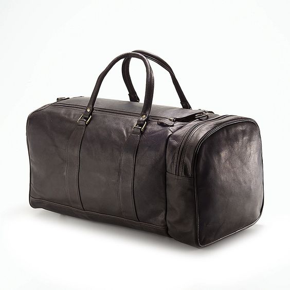Handcrafted Dark Brown Leather Travel Bag - Moroccan Artisan Luxury & Durability