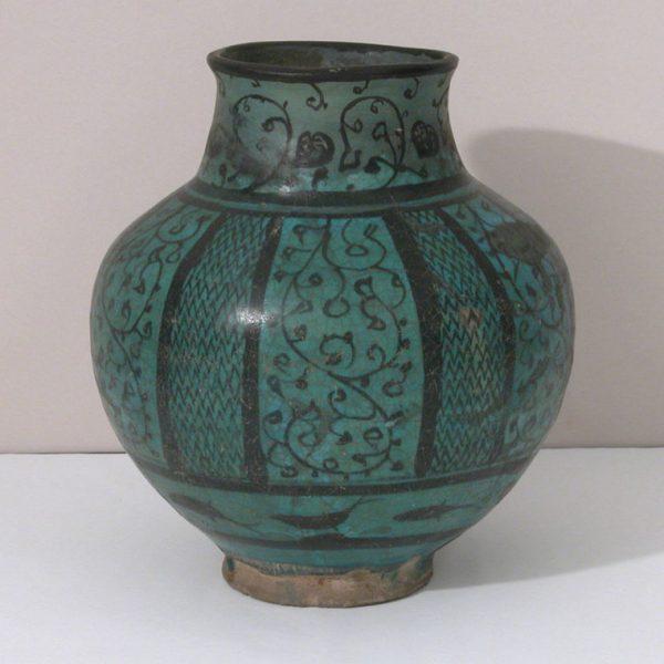 Vintage Majolica Moroccan Pottery Vase | Exquisite Hand-Painted Decor