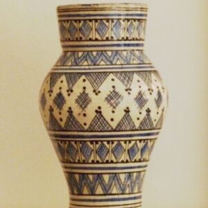 Handcrafted Moroccan Berber Vase 151 | Ethnic Bohemian Decor