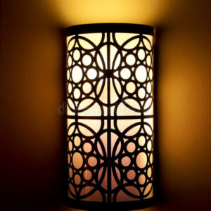 Moroccan Silver Metal Wall Lamps - Handcrafted Pendant Light