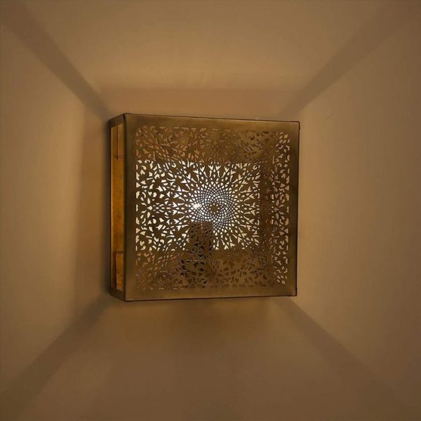 Enchanting Handmade Moroccan Silver Wall Lamps