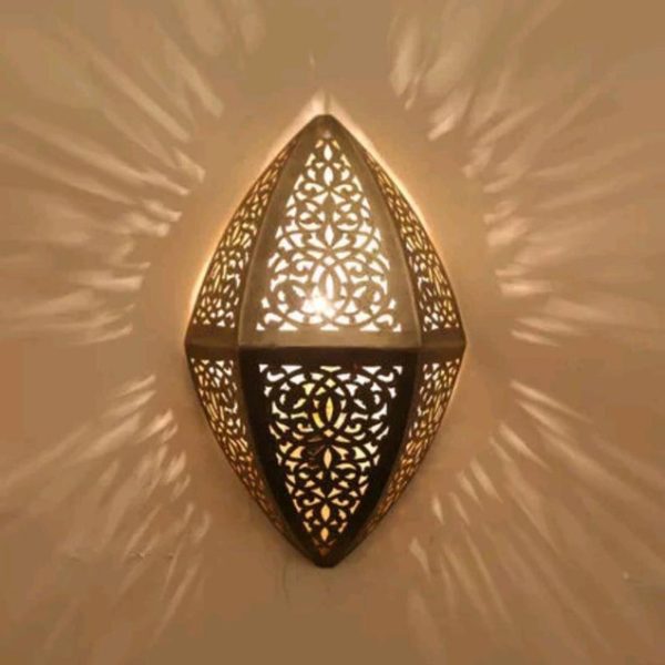 Moroccan Silver Pendant Lamp - Handcrafted Vintage Lighting