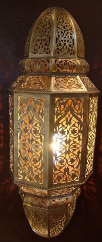 Handmade Moroccan Silver Metal Pendant Lamps