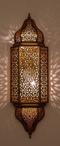 Moroccan Silver Metal Pendant Wall Lamps | Handmade Elegance