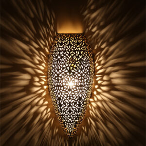 Moroccan Silver Metal Wall Lamps - Vintage Pendant Lighting