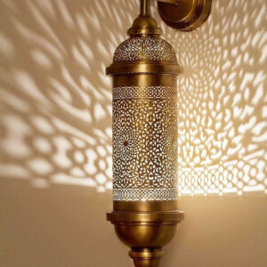 Moroccan Silver Metal Pendant Wall Lamps