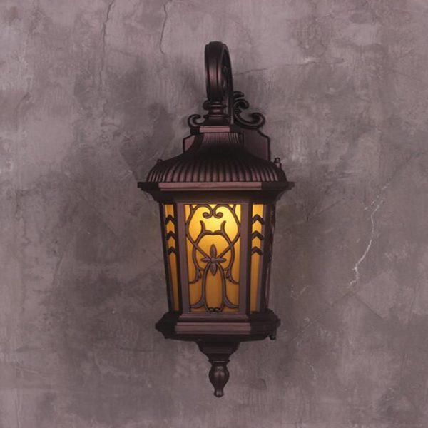 Moroccan Silver Metal Vintage Pendant Wall Lamp