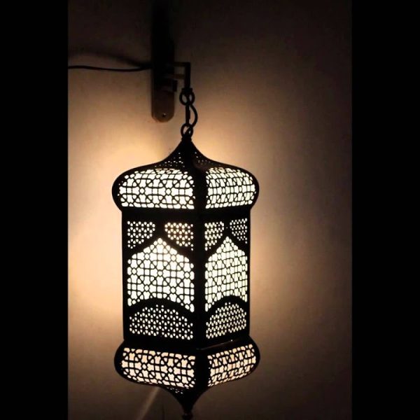 Moroccan Handcrafted Silver Wall Lamp - Timeless Elegance & Vintage Charm