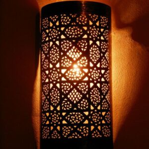 Moroccan Silver Metal Pendant Wall Lamps