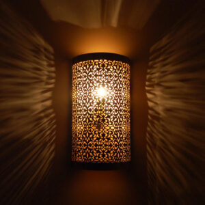 Moroccan Silver Metal Pendant Wall Lamps | Intricate Designs