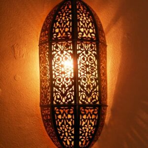Vintage Silver Moroccan Wall Lamp for Indoor & Outdoor Spaces