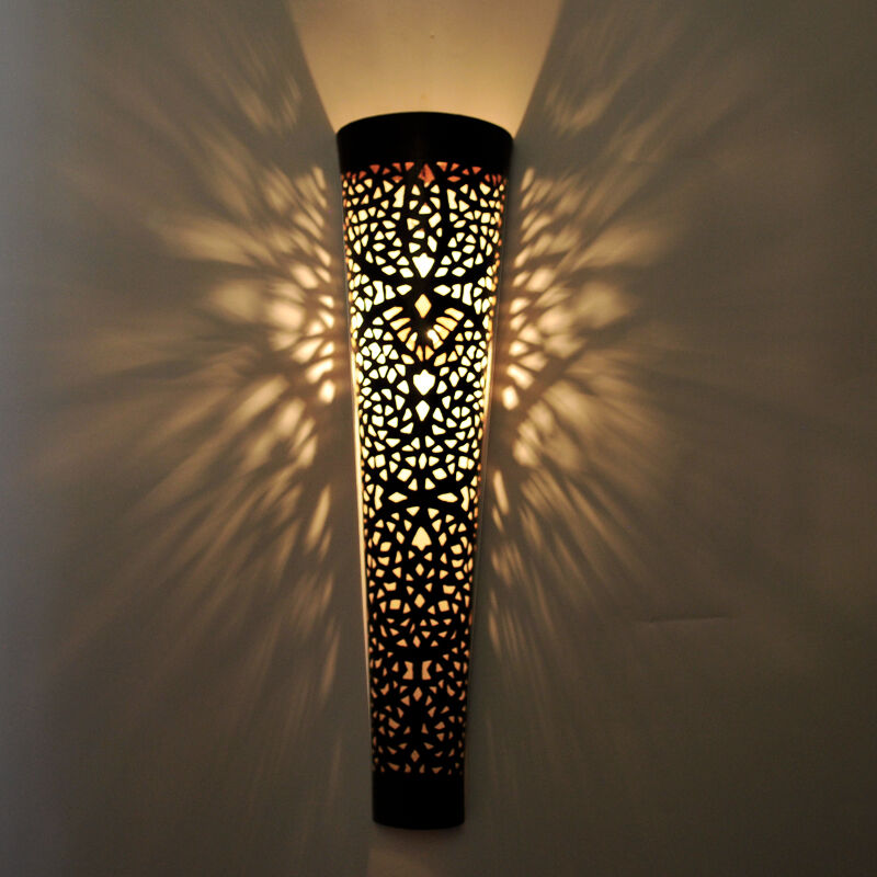 Handcrafted Moroccan Silver Wall Lamp - Versatile Lighting Solution