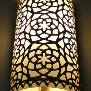 Moroccan Silver Handcrafted Wall Lamp - Premium Quality and Durability