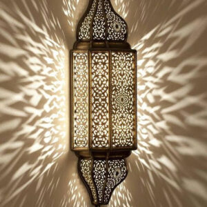 Moroccan Silver Metal Pendant Wall Lamps - Vintage Charm & Elegance