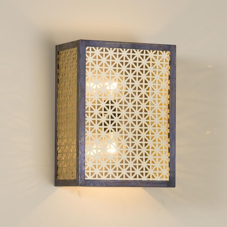 Moroccan Silver Metal Handmade Wall Lamp - Vintage Charm